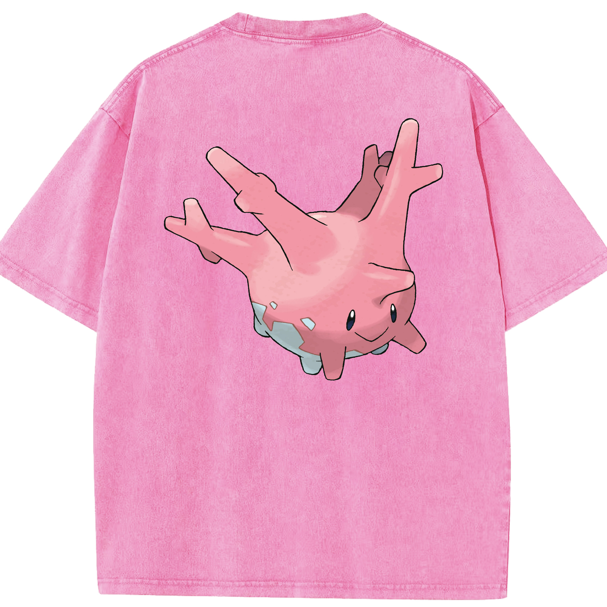 （画像用） ポケットモンスター Pokémon 綿100% ヴィンテージ風 半袖Tシャツ（背面プリント）